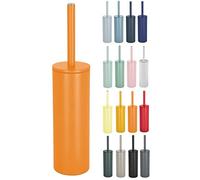 ESCOBILLA DE BAÑO SPIRELLA CON SOPORTE DE ACERO INOXIDABLE AKIRA NARANJA MATE