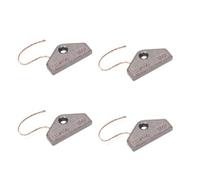 Escobilla de carbón de grafito 4 escobillas de carbón for motor secadora con cobre 6597490 5007, 30 x 16 mm, 5153702/4490382