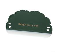 Escobilla de goma, 16 x 8,5 x 1,5 cm, cepillo de limpieza para vidrio y azulejos, eliminación eficiente de manchas de agua, diseño colgante que ahorra espacio para baño, ducha, cocina, coche (verde)