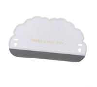 Escobilla de goma con diseño colgante para limpiar cristales y azulejos en baños, cocinas, balcones y coches, incluyendo puertas de ducha y espejos (blanco)