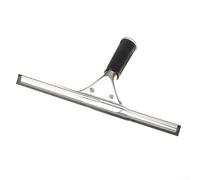 Escobilla de goma de acero inoxidable de alto rendimiento para cristal de ducha y superficies lisas con diseño fácil de limpiar (45 cm)