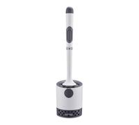 Escobilla de inodoro de silicona, con relleno de líquido, con mango largo, ergonómico, resistente a los abrasivos, para juntas de azulejos, bañera, lavabo y baño