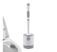 Escobilla de inodoro de silicona, con relleno de líquido, con mango largo, ergonómico, resistente a los abrasivos, para juntas de azulejos, bañera, lavabo y baño