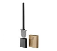 Escobilla de inodoro de silicona que no daña los inodoros, cepillo de inodoro montado en la pared, diseño antigoteo, adecuado para remolques de viaje y campistas, fabricado por RVers para caravanas