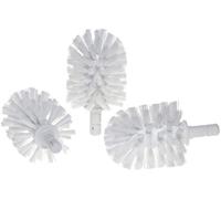 Escobilla de Recambio KEUCO, Intercambiable, en Set de 3 Piezas, 12,7x6,7 cm, Blanca, Fabricante Original, escobilla WC, escobilla de Recambio
