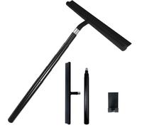 Escobilla de silicona ajustable para ventana alta de coche, telescópico, limpiaparabrisas de ducha con agarre ergonómico, herramienta de limpieza del hogar, limpiador de ventanas de alto alcance