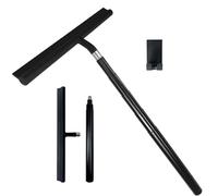 Escobilla de silicona ajustable para ventana alta de coche, telescópico, limpiaparabrisas de ducha con agarre ergonómico, herramienta de limpieza del hogar, limpiador de baño extensible