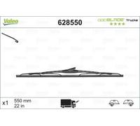 Escobilla del limpiaparabrisas 628550 VALEO para FORD VW PEUGEOT FIAT CITROËN
