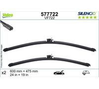 Escobilla del limpiaparabrisas delante Escobilla con hoja plana 577722 VALEO