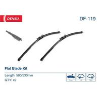 Limpiaparabrisas DENSO Flat Blades DF-119, 580/530mm, Frente, 2 Pieza