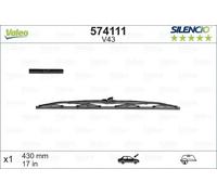 Escobilla del limpiaparabrisas Escobillas con arco 574111 VALEO para BMW VOLVO