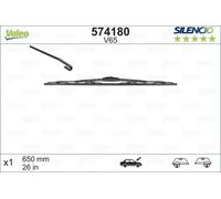 Escobilla del limpiaparabrisas Escobillas con arco 574180 VALEO para SUZUKI FIAT