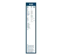 Limpiaparabrisas BOSCH Twin Truck N63, 600mm, Frente, 1 Pieza