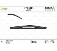 Escobilla del limpiaparabrisas posterior 574203 VALEO para RENAULT PEUGEOT OPEL