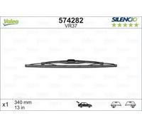 Escobilla del limpiaparabrisas posterior 574282 VALEO para SEAT AUDI