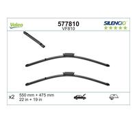 Escobilla Delant. Flachbalkenwischblatt Con Alerón VALEO para U. A. Dacia Duster