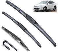 Escobilla Kit de Alto Rendimiento, Limpiaparabrisas Parabrisas para Citroen C4 Aircross 2012-2017, Fácil Instalación,Hojas Planas Originales