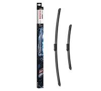 Escobilla limpiaparabrisas Bosch Aerotwin A143S, Longitud: 650mm/380mm - 1 juego para el parabrisas (frontal) - Válidas únicamente para vehículos con volante a la derecha (UK)