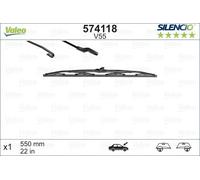 Escobilla Limpiaparabrisas Chevrolet Nubira 64-70 Valeo OEM 574118