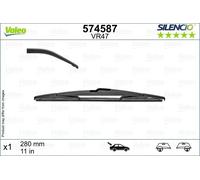 Valeo Silencio 1x Escobilla Limpiaparabrisas VR47 - Trasera - 280 mm | 1 Escobilla Convencional, 574587