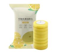 Escobilla para Inodoro Montada En La Pared - Depuradora para Inodoro con Mango Ergonómico | Cepillo De Limpieza del Cuarto De Baño con Cabeza Soluble En Agua para La Higiene Profunda De Las