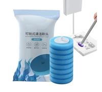 Escobilla para Inodoro montada en la Pared, escobilla para Inodoro,Cepillo Exfoliante para Inodoro con eliminación de olores con Mango ergonómico - Depurador de baño con Cabezal de Cepillo Soluble en