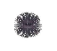 Escobilla redonda para la limpieza de chimeneas, diámetro 15 cm, con casquillo macho a rosca M12.