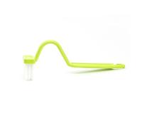 Escobilla WC 2 Mini cepillos de baño con Mango Angular y Curvado, cepillos de Inodoro portátiles y curvos, Accesorios de Limpieza.(Green-2pcs)