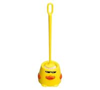 Escobilla WC con Soporte en Forma de Pato Amarillo, Mango Largo