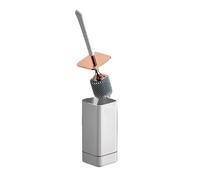 Escobillas De Baño Cepillo de Inodoro con cerdas Silicona, a Prueba Fugas, Base, sin Esquinas muertas, Cepillo Limpieza Flexible Suaves for(Silicone Brush White)