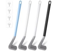 Escobillas de Baño, Regerly 4 Pack Golf escobilla WC escobilla baño Silicona escobillero baño de Montado en la Pared Escobilla Suave escobilla baño para Baño ara la Limpieza Baño o el Aseo