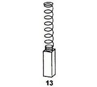Escobillas de carbón Asein 0199.19 para Herramientas Eléctricas - 5x8x14mm - 0,20x0,31x0,55''
