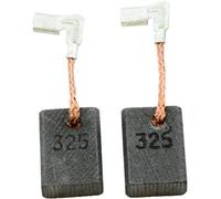Escobillas de carbón Buildalot Specialty ca-03-74368 para Makita Amoladora 9558NB - 5x11x15,5 mm - Con resorte, cable y conector - Reemplaza partes 194074-2 & CB-325