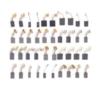 Escobillas de carbón para motor eléctrico, 40 unidades, 10 tipos de modelo, cepillo de carbono para mantenimiento, repuesto del motor