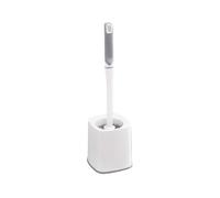 Escobillas de Inodoro Cepillo de baño for el hogar, Cepillo sin Perforaciones, Mango Largo, Juego Limpieza Cuadrado(Blanco)