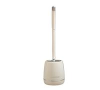 Escobillas de Inodoro Cepillo de Inodoro plástico Grueso con Base for la Limpieza del baño(Silver)