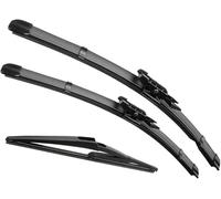 Escobillas limpiaparabrisas Coche para Nissan Qashqai J10 2006 2007 2008 2009 2010 2011 2012 2013 24 + 15+12in, Limpia Parabrisas Escobilla Hojas de Repuesto