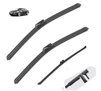 Escobillas limpiaparabrisas compatible con BMW Serie 5 F10 F11 F07 GT 2010 - 2016 Parabrisas delantero trasero Accesorios for automóviles 520d 530i 535i 540i (Color : F11 Front and Rear, Size : RHD