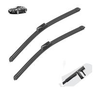 Escobillas limpiaparabrisas compatible con BMW Serie 5 F10 F11 F07 GT 2010 - 2016 Parabrisas delantero trasero Accesorios for automóviles 520d 530i 535i 540i (Color : Touring F11, Size : RHD)