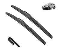 Escobillas limpiaparabrisas compatible con Honda CR-V CR V CRV 4th Gen RM Silicone 2012-2016 Parabrisas delantero trasero Accesorios for ventanas Recambio (Color : Front, Size : LHD)