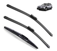 Escobillas limpiaparabrisas delanteras y traseras compatible con Subaru Outback 6GEN BT 2020 2021 2022 2023 Cepillos for ventana de parabrisas Recambios Accesorios (Color : Front Rear, Size : LHD)