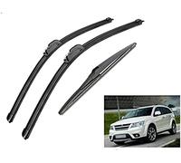 Escobillas limpiaparabrisas Delanteras y traseras, escobillas J Hook para Fiat Freemont 2011-2013, Juego de escobillas limpiaparabrisas