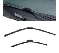 Escobillas Parabrisas 21" + 19" para acero Inoxidable para skoda para fabia | aerodinámico, sin para rayas para cristal, máxima visibilidad clima adverso, plástico y goma resistente
