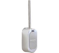 Escobillero de pared Juego de escobilla de baño, escobilla de baño montada en la pared y asiento de inodoro, accesorios de baño de plástico galvanizado con mango largo Escobillero para eliminar mancha