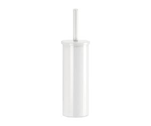 Escobillero de Suelo Flip Gedy Blanco, Acero Inoxidable, Cubo Interior Extraíble para Limpieza, Diámetro 9,1x37,7 cm, Diseño Moderno para Baño