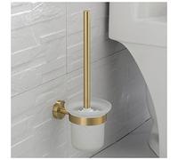 Escobillero Gold Cepillado Accesorios de baño Conjunto de hardware Soporte de inodoro Soporte de papel Soporte de papel Toalla Rata Robe Gancho Jabon Sow Towel Ring Escobillero Baño(Toilet Brush Holde