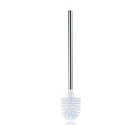 escobillero kela con mango de acero inoxidable 42,5 cm, escobillero, LA BROSSE ORIGINAL, acero inoxidable brillante, blanco
