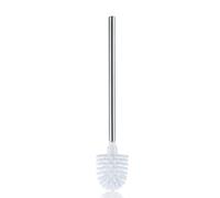 escobillero kela con mango de acero inoxidable 42,5 cm, escobillero, LA BROSSE ORIGINAL, acero inoxidable mate, blanco