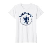 Escocia Donde Nacen los Guerreros Camiseta gráfica económica, Mujer, Blanco, XS