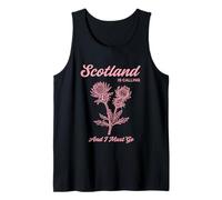 Escocia está llamando y debo ir Vintage Glasgow Girl Women Camiseta sin Mangas